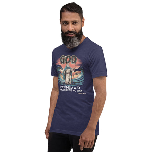 God Provides a Way Christian Bible Verse T-Shirt